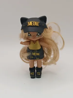 Na Na Na Surprise Mini Doll Sasha Scratch MEOW Cat Hat Series 3 MGA