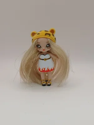 Na Na Na Surprise Mini Doll Jennel Jaguar Cat Hat Series 4 MGA