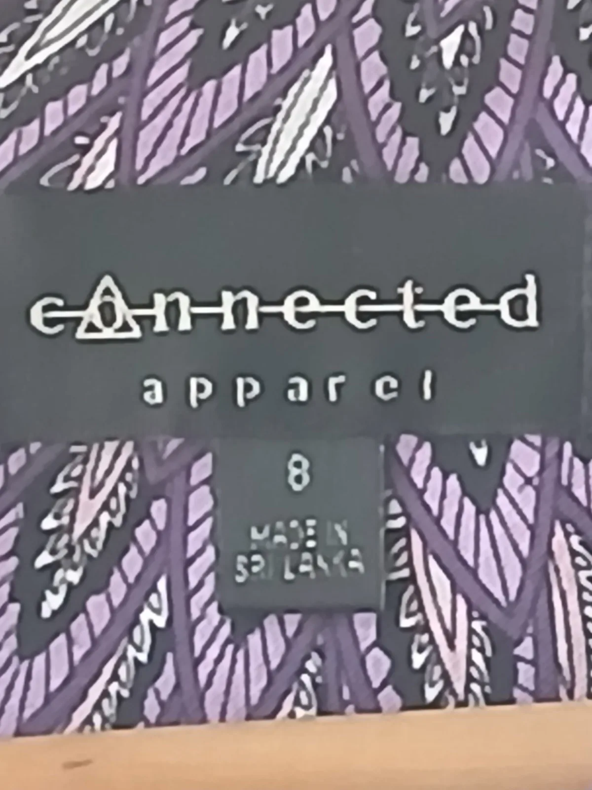 Connected Apparel Purple Paisley Sleeveless Dress Size 8 (Fits NZ 10-12)