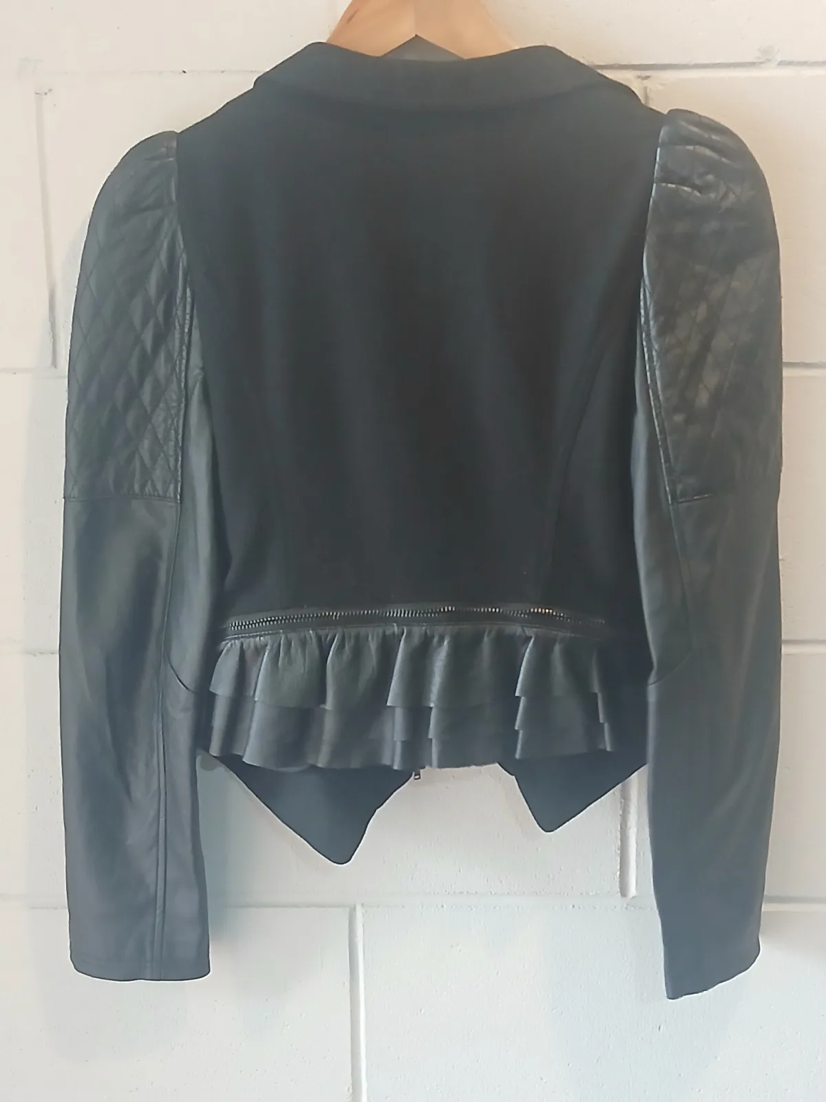 Fendi Black Mixed Fabric Jacket - Size 4