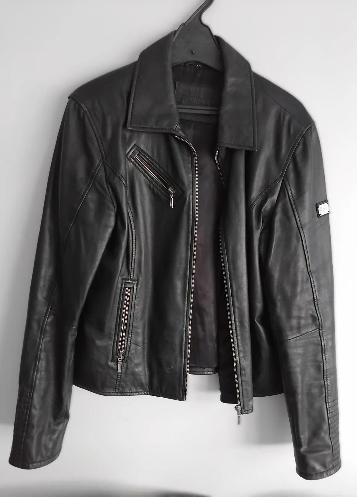 Giorgio Lamb Leather Biker Jacket