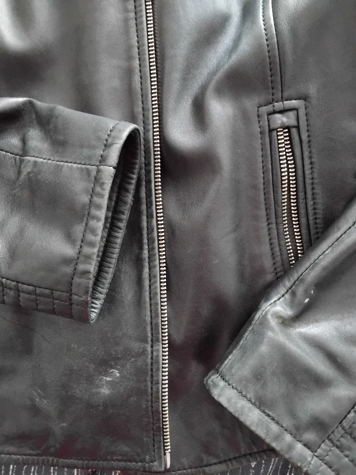 Giorgio Lamb Leather Biker Jacket