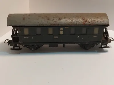 Märklin Germany Covered Wagon 3291, Weathered Roof, 14.5cm